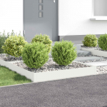 Murupiire 4 tk 100 x 100 x 20 cm Teras Valge