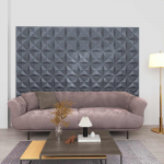 Seinapaneelid 12 pcs Origami Hall 50 x 50 cm XPS Vaht