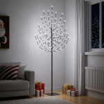 LED j&otilde;ulupuu Must 20 x 20 x 180 cm Teras 160 LED-i