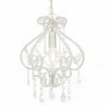 Laelamp helmestega valge &uuml;mmargune e14