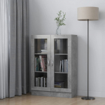 Vitriinkapp betoonhall 82,5 x 30,5 x 115 cm tehispuit