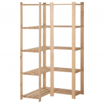 5-korruseline hoiuriiul, 82,5 x 82,5 x 170 cm, m&auml;nnipuit