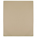 Kummiga voodilinad, 2 tk, pruunikashall, 140x200 cm, puuvill