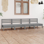 4-osaline aiadiivanikomplekt, hall, t&auml;ism&auml;nnipuit