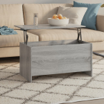 Diivanilaud, hall sonoma tamm, 102x55,5x52,5cm, tehispuit