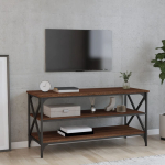 Telerikapp, pruun tamm, 100x40x50 cm, tehispuit