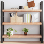 Seinariiul, helepruun, 120 x 40 x (2-6) cm, t&ouml;&ouml;deldud tammepuit