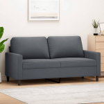 2-kohaline diivan, tumehall, 140 cm, samet
