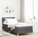 Vedruvoodi madratsiga madratsiga tumehall 90 x 200 cm kangas