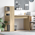 Laud riiuliga sonoma tamm 113 x 54 x 120 cm tehispuit