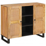 K&otilde;rgushein hoiulaekaga pruun 90 x 33 x 75 cm tugev mango puu
