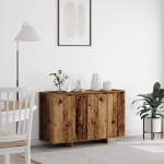 Pruun k&uuml;lglaud vana puit puit 120 x 41 x 75 cm k&uuml;lglaud