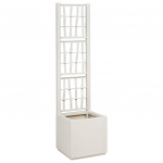 Lillekast valge 36 x 36 x 140 cm plastmass