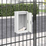 Postkast ladustamisega uksega valge 30 x 20 x 55 cm teras