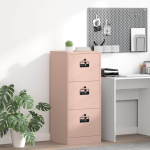 Failikapp sahtliga roosa 44 x 50 x 106.5 cm k&uuml;lmvalsitud teras