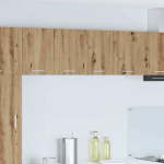 Seinakapp 2 tk meisterdatud tamm ja valge 60 x 31 x 40 cm