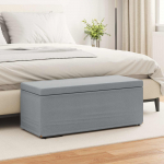 Tumba helehall 101 x 41 x 40 cm kangas ja kvaliteetne puit