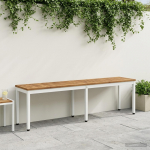 Aiapink 161 x 35 x 45 cm Tugev akatsiapuu Looduslik ja Valge