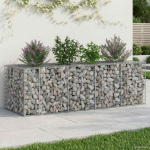 Gabioni t&otilde;stetud voodi H&otilde;bedane 180 x 60 x 55 cm Tsinkteras