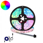 LED Ribad 12 pcs Must ja l&auml;bipaistev 2500 mm Vask ja plastik