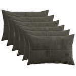 Diivanipadi 6 tk ALMELO antratsiit 40 x 60 cm manchester