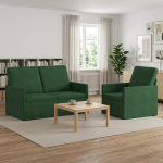 Diivanikomplekt 2 pcs Jungle roheline Korter kangas