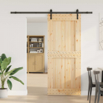 Liuguks narvik naturaalne ja must 95 x 210 cm (213,5 cm)