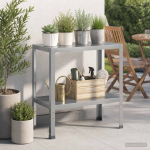Istutuslaud 100 x 40 x 80 cm tsingitud teras h&otilde;bedane