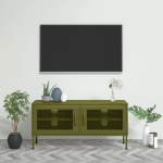 Telerikapp, oliivroheline, 105 x 35 x 50 cm, teras