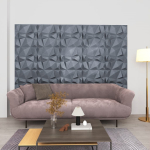 3d seinapaneelid, 12 tk, 50x50 cm, teemanthall, 3 m&sup2;