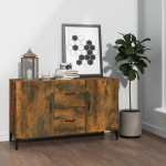 Puhvetkapp, suitsutatud tamm, 100 x 36 x 60 cm tehispuit