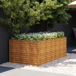 Taimekast, 196 x 100 x 69 cm, corten-teras
