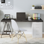 Lauaplaat, tumepruun, 160 x 60 x (2-6) cm, t&ouml;&ouml;deldud tammepuit