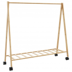 RIIDENAGI RIIULITE JA RATASTEGA 106X34X106,5 CM BAMBUSEST