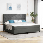 Kontinentaalvoodi madratsiga tumehall 200 x 200 cm kangas