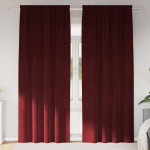 Pimendavad kardinad 2 tk Veinpunane 140 x 225 cm Samet