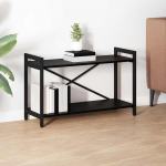 Raamatukapp Must tamm 80 x 30 x 50 cm Tehispuit