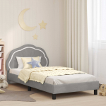 Laste voodiraam peatoega peaga Helehall 80 x 200 cm Samet