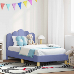Laste voodiraam peatoega peaga Jeans sinine 80 x 160 cm kangas