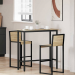 Laud sonoma tamm 100 x 40 x 100,5 cm t&ouml;&ouml;deldud puit ja teras