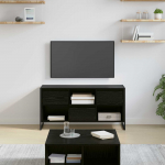 Telerikapp sahtliga Must tamm 100 x 36 x 49,5 cm Tehispuit