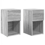 Voodikapp 2 pcs Hall Sonoma 29 x 31,5 x 49 cm Tehispuit