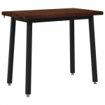 90 x 55 x 75 cm Tugev akatsiapuu Tumepruun ja Must Ristk&uuml;lik