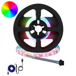 LED Ribad 12 pcs Must ja l&auml;bipaistev 250 mm Vask ja plastik