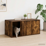 Kassi puuri m&ouml;&ouml;bel suitsutatud tamm 100 x 49 x 45 cm tehispuit