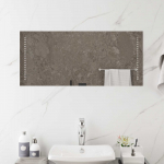 LED vannitoa peegel L&auml;bipaistev 90 x 40 cm karastatud klaas