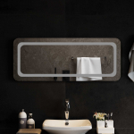 LED vannitoa peegel L&auml;bipaistev 100 x 40 cm karastatud klaas