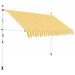 Kokkupandav varikatus, 300 cm oranži-valgetriibuline