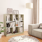 Raamaturiiul valge, sonoma tamm 97,5x29,5x100 cm puitlaastplaat