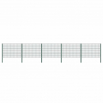 Aiapaneel postidega, raud, 867 x 120 cm, roheline